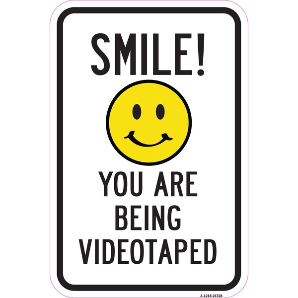 Safety Sign, 12 in Height, Aluminum, 24728